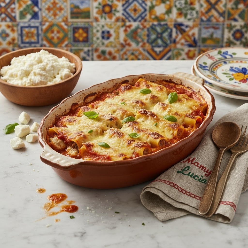 Cannelloni with Ricotta and Meat