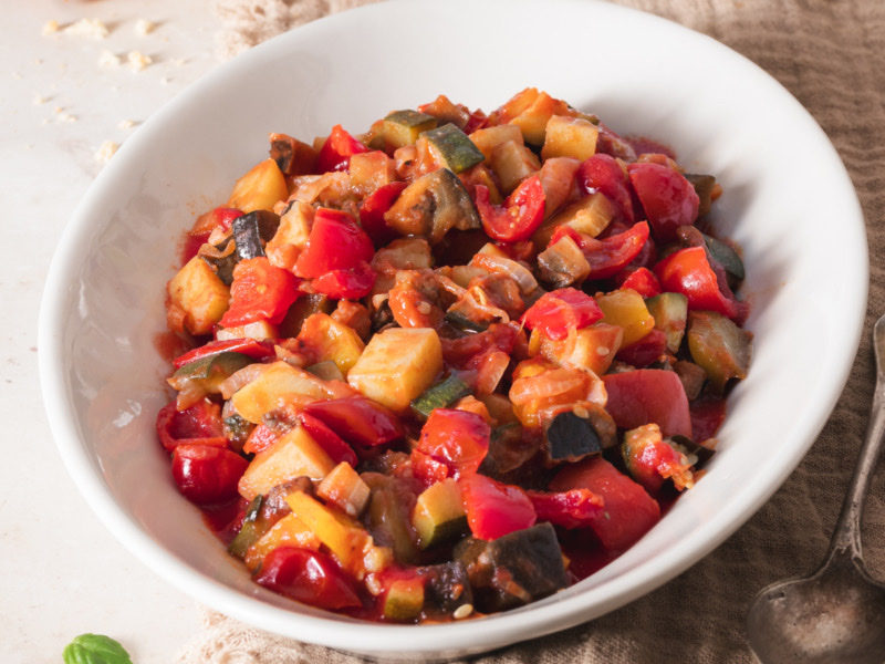 Cianfotta Sorrentina with Pears